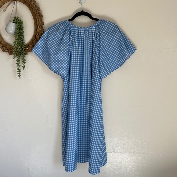 Addison Bay Cotton Poplin Rosecliff Dress, Blue Gingham Check, XL - Picture 8 of 9